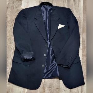 44L Men's Vintage Members Only Blazer Dark Teal 3 Button Sport Coat